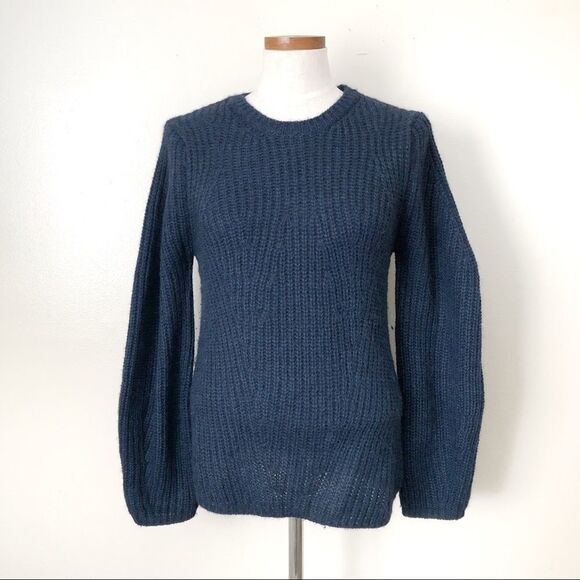 Maje Blue Crewneck pullover sweater size Small - Picture 2 of 6
